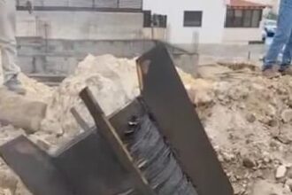 سقوط شظايا صاروخ بمنطقة خريبة السوق