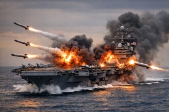 إيران تعلن ضرب قواعد أمريكية وحاملة طائرات بـ4 صواريخ كروز في الخليج