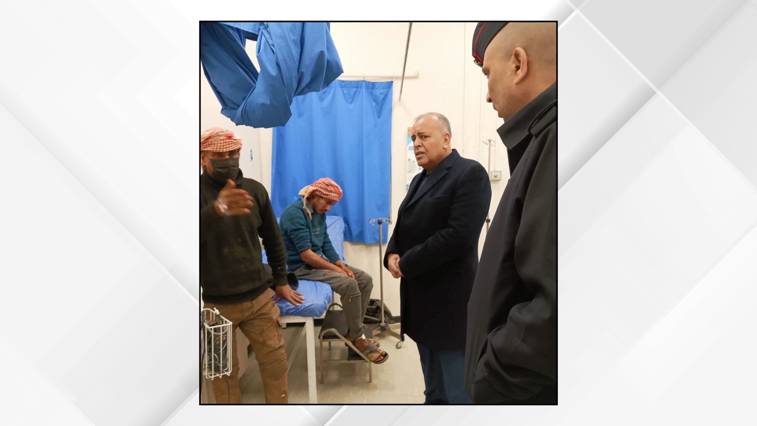 محافظ مادبا يتفقد مصابي سقوط شظايا في ذيبان