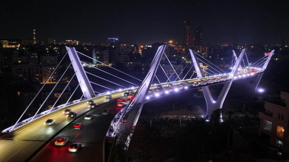 إغلاق جزئي لجسر عبدون الليلة لتنفيذ أعمال إنارة تجميلية