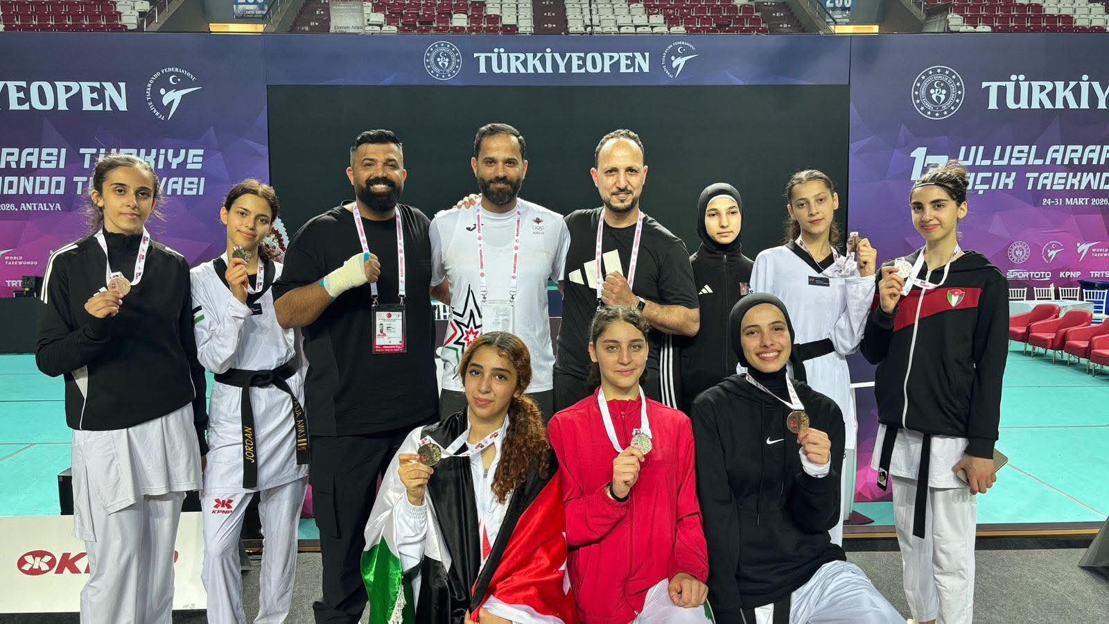 ناشئات التايكواندو يحصدن 7 ميداليات بتركيا
