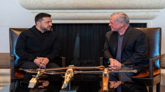 صورة حول : الملك والرئيس الأوكراني يبحثان سبل تعزيز العلاقات والتطورات في المنطقة الملك والرئيس الأوكراني يبحثان سبل تعزيز العلاقات والتطورات في المنطقة