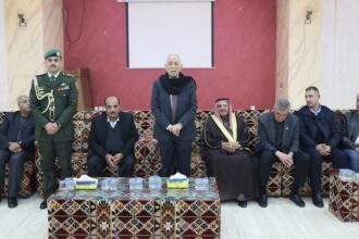 *مندوبا عن الملك وولي العهد...العيسوي يعزي عشيرة الصقور*