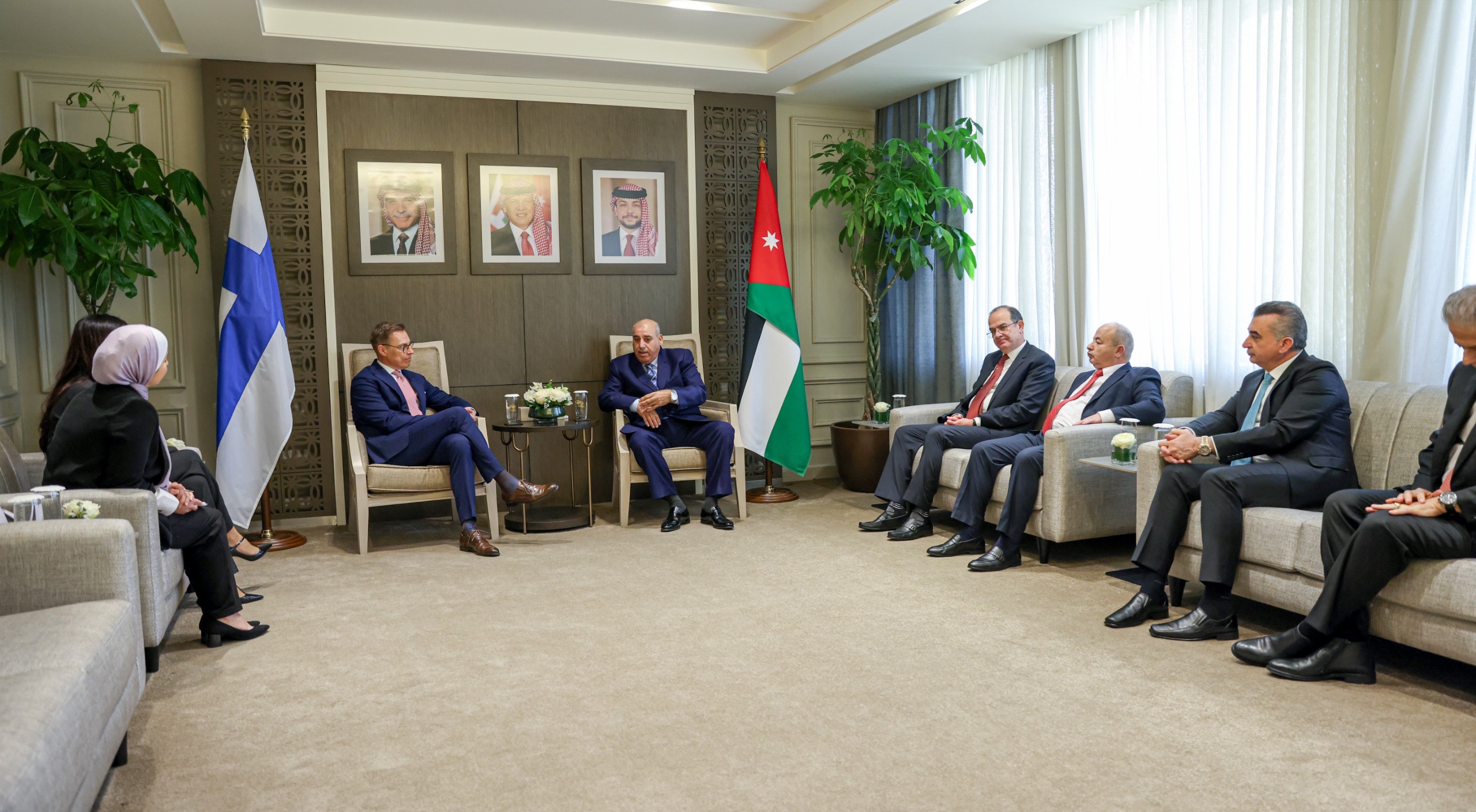 القاضي يستقبل الرئيس الفنلندي في مجلس النواب