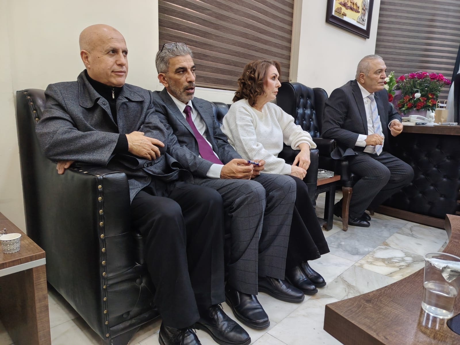 أيمن سماوي يزور نقابة الفنانين مهنئاً بمجلسها الجديد