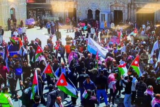 مسيرات في وسط عمّان دعماً للمواقف الملكية تجاه القضية الفلسطينية