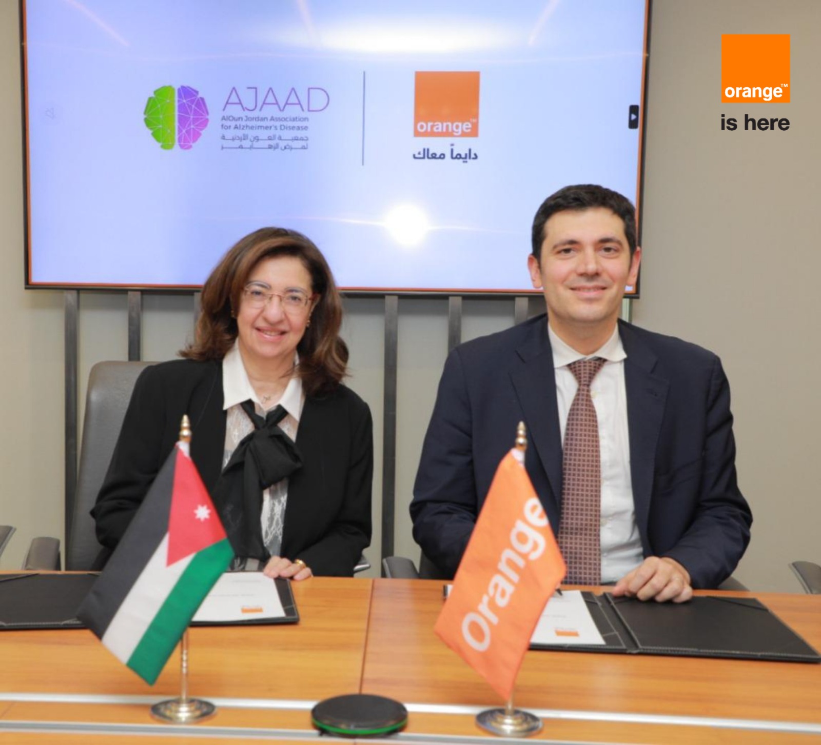 Orange Jordan Signs Agreement to support AlOunJordan Association for Alzheimer's Disease