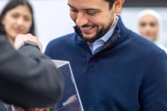 ولي العهد ينشر صوراً من زيارته للألمانية الأردنية