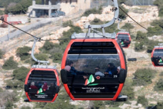 5728 زائرا لتلفريك عجلون وإقبال استثنائي الجمعة