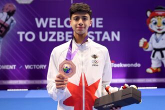 شاهين يحرز برونزية عالم التايكواندو للناشئين