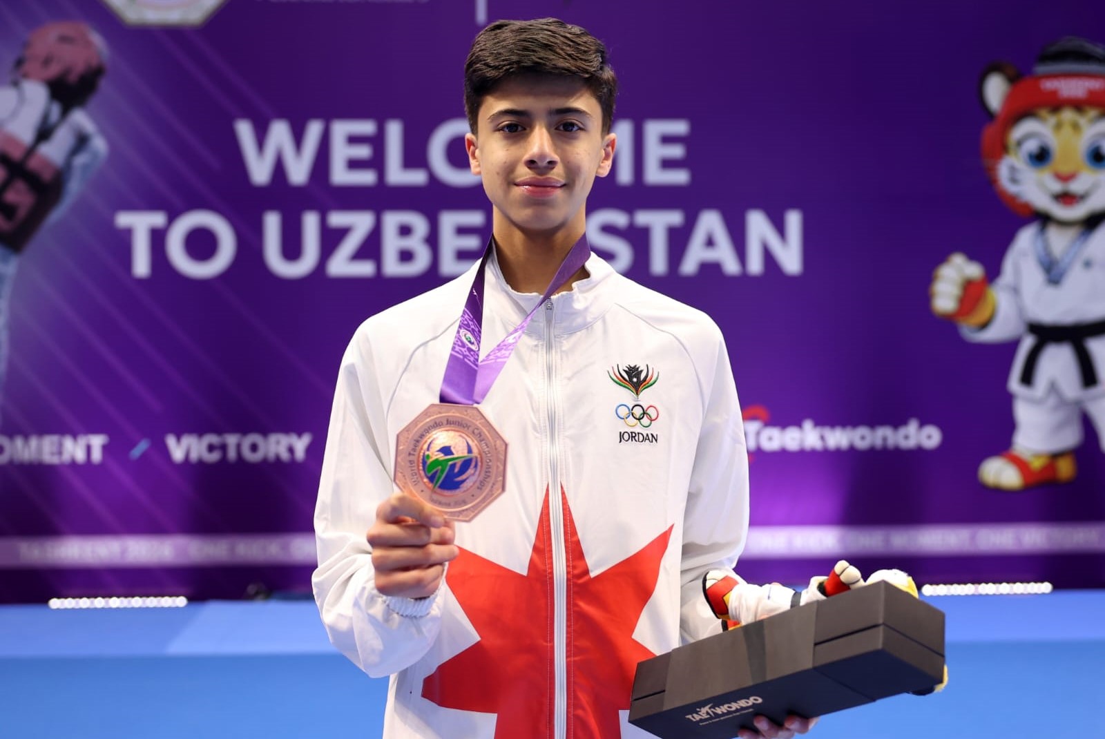 شاهين يحرز برونزية عالم التايكواندو للناشئين