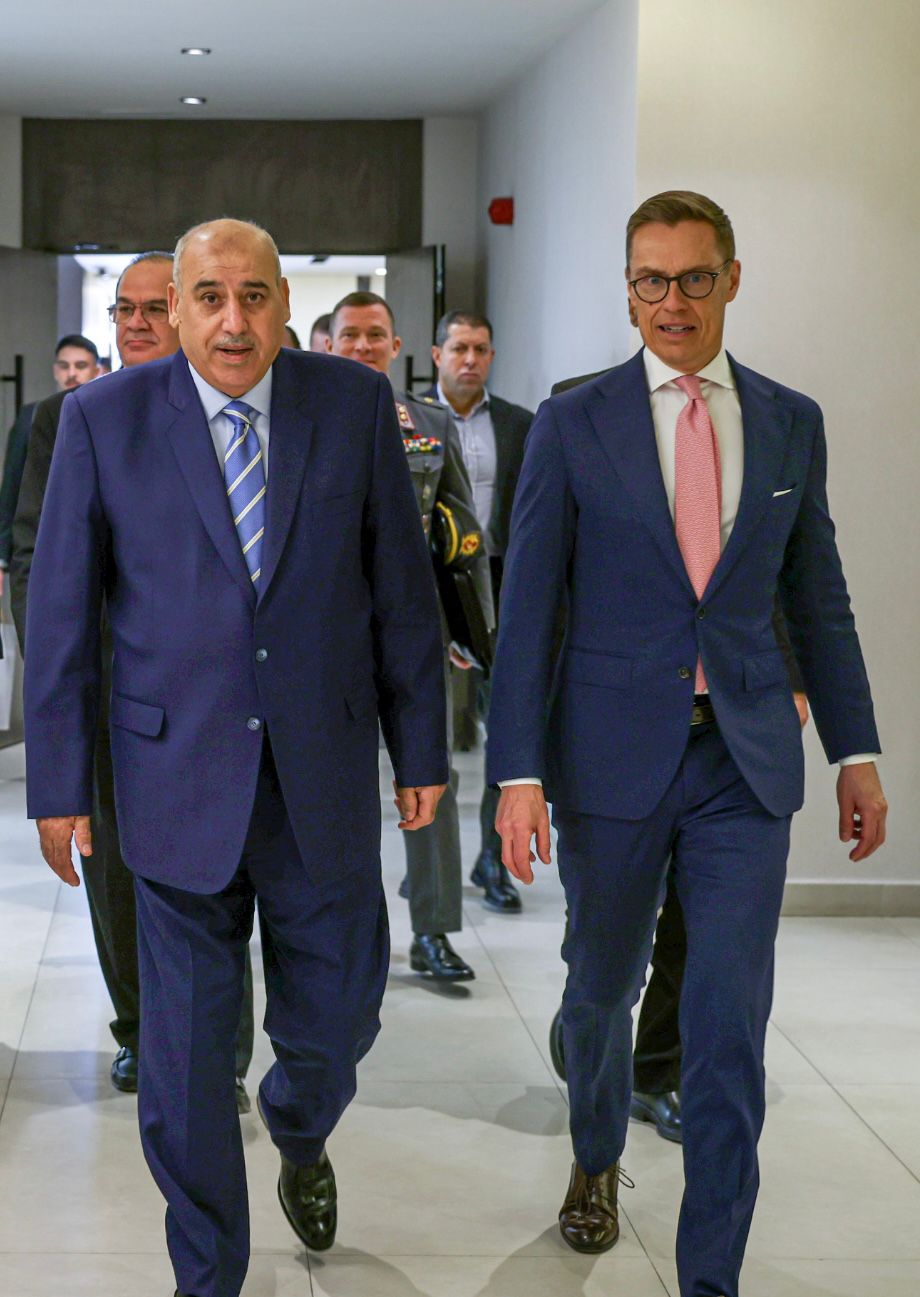 القاضي يستقبل الرئيس الفنلندي في مجلس النواب