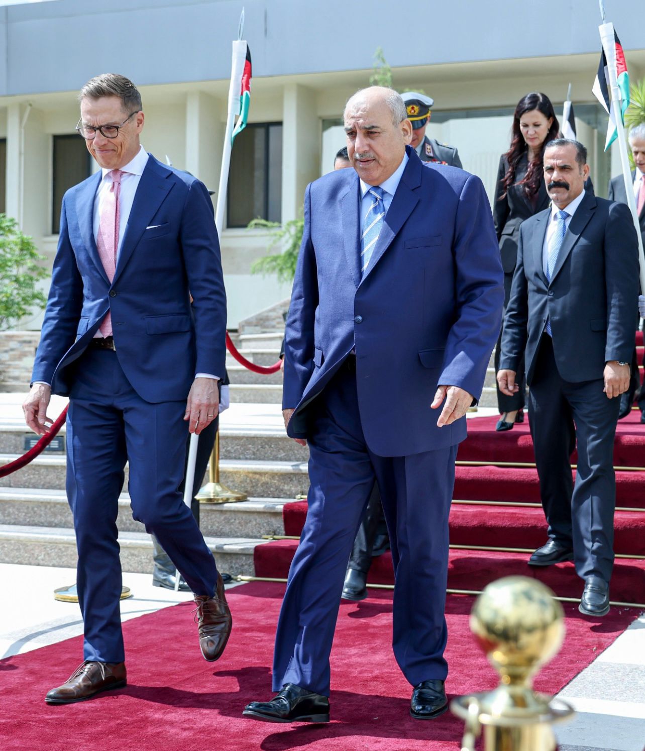 القاضي يستقبل الرئيس الفنلندي في مجلس النواب