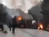 بعد تصادم مروع.. انفجار حافلة يوقع ضحايا في البرازيل (فيديو)