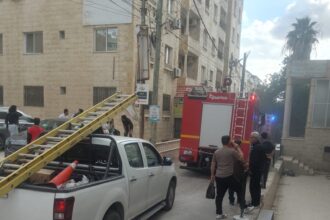 حريق في سكن حامد ارشيدات للطالبات بشارع الجامعة في إربد إثر تماس كهربائي دون وقوع إصابات