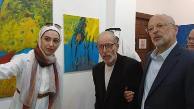 افتتاح معرض "نزف منفرد" للتشكيلي خيري حرز الله