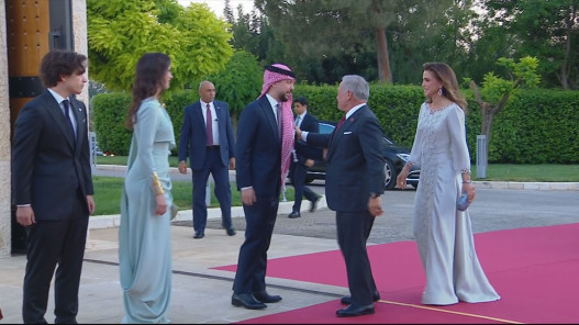 الملك يصل إلى قصر الحسينية لحضور احتفال عيد الاستقلال الثمانين