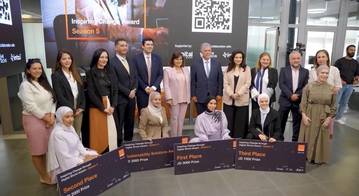 أورنج الأردن تعلن الفائزات بجائزة ملهمة التغيير لتمكين المرأة في التكنولوجيا