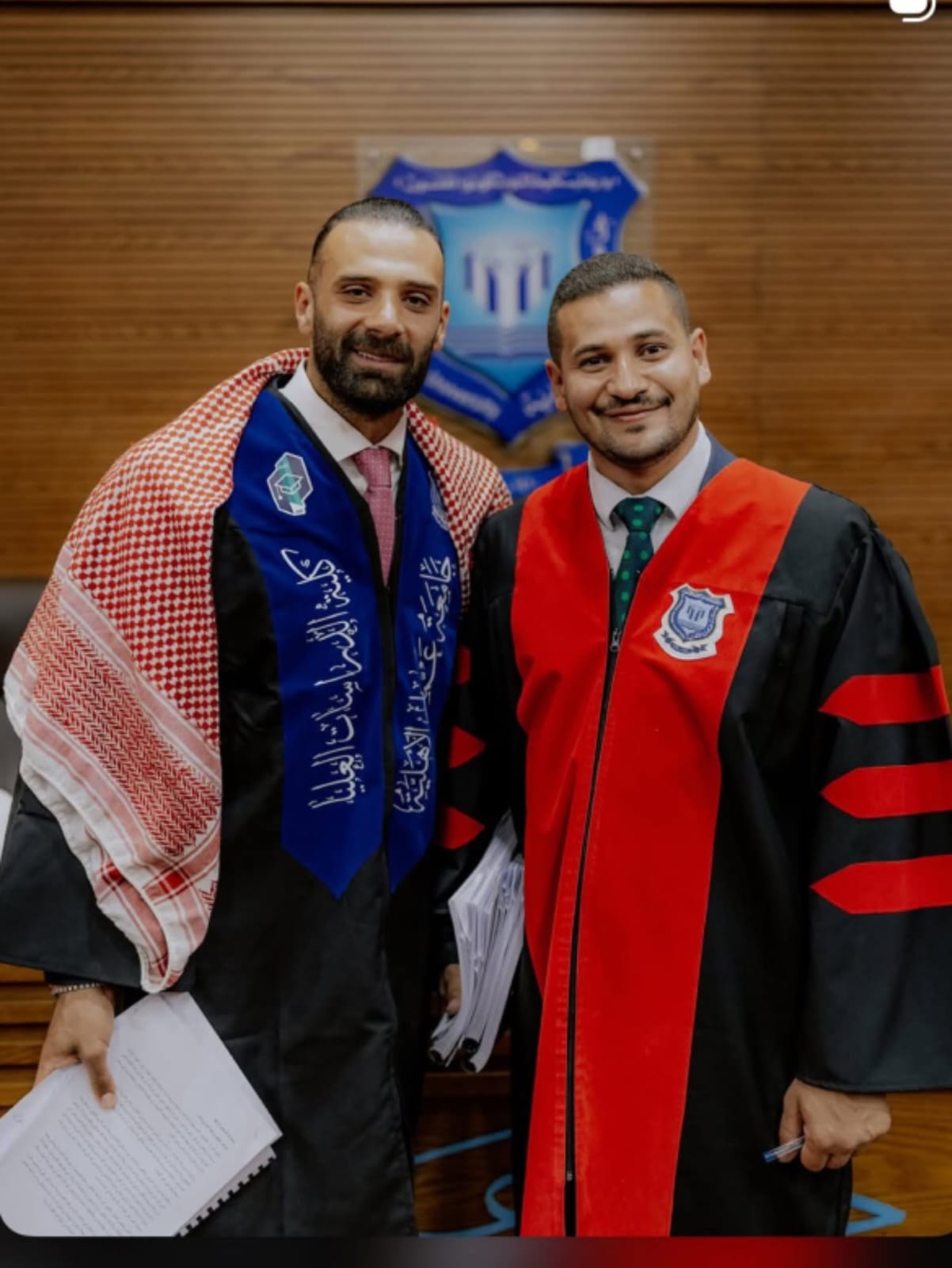 الكابتن يزن العرب يحصد درجة الماجستير في علوم الرياضة من جامعة عمان الأهلية