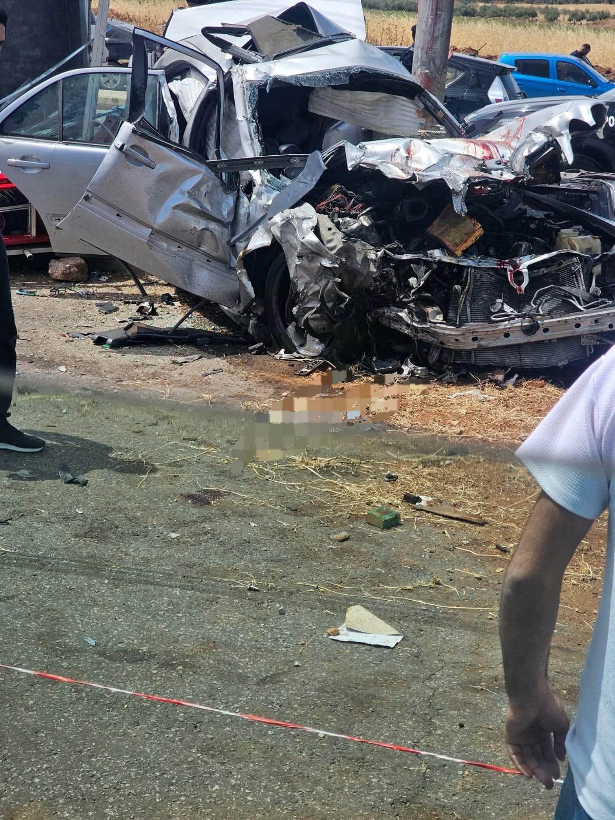 اربد: 3 وفيات بحادث تصادم مروع على شارع البترا