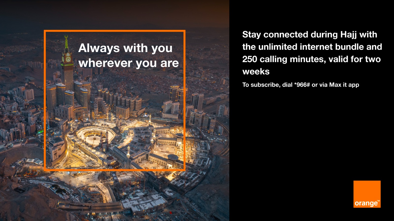 صورة حول : Orange Jordan Offers Two-Week Unlimited Internet for Hajj at JD 15 Orange Jordan Offers Two-Week Unlimited Internet for Hajj at JD 15