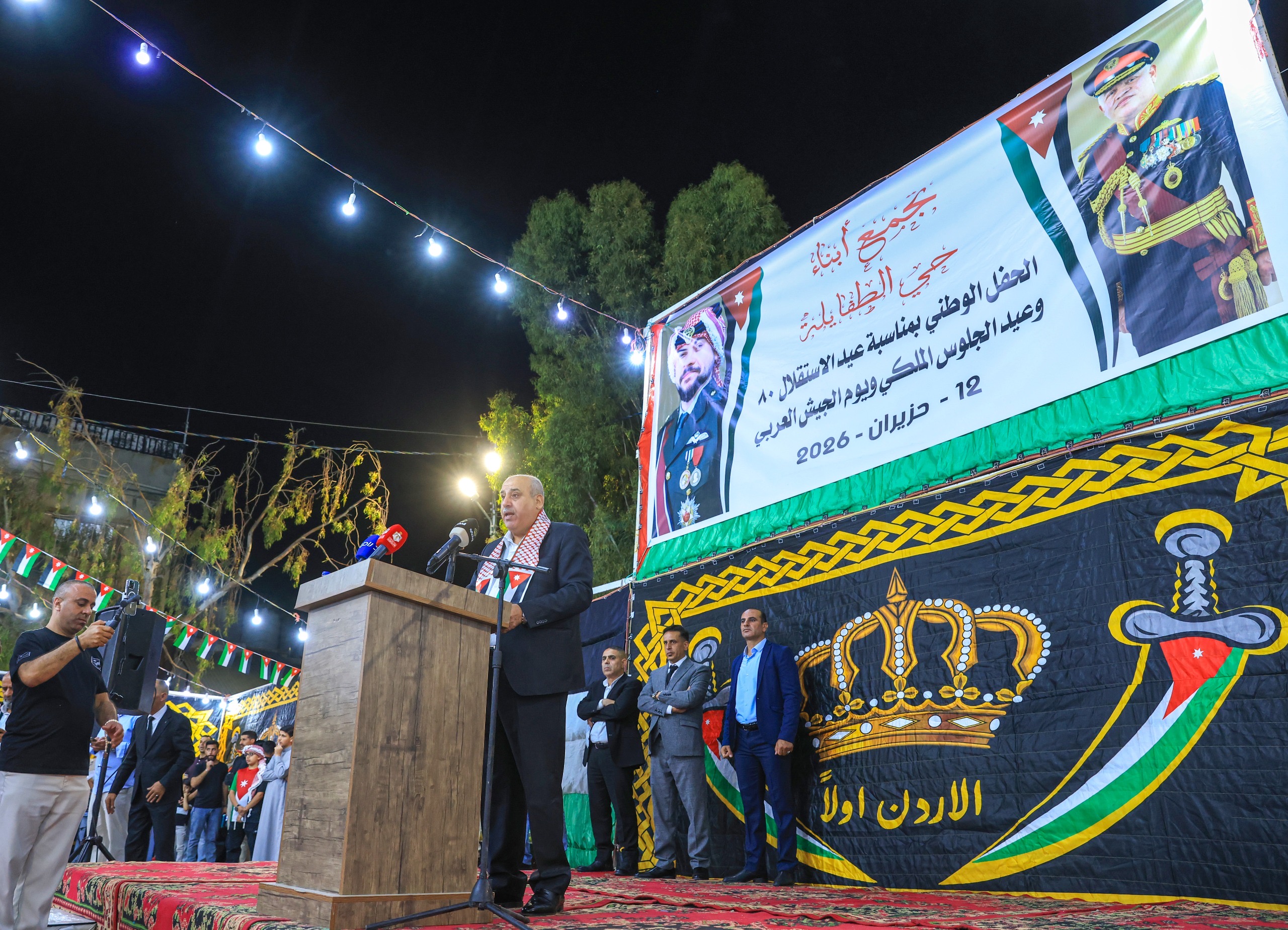 القاضي يرعى احتفالات حي الطفايلة بعيد الاستقلال والأعياد الوطنية