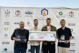 جامعة البترا تحصد المركز الثاني عربيًا في الروبوتات والذكاء الاصطناعي عبر فريق Vcoders بمشروع "Palm Guard"