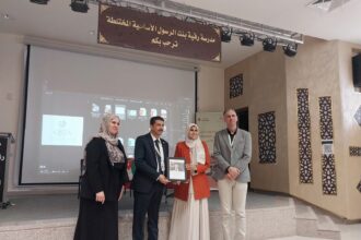 افتتاح معرض مشاريع برنامج الريادة والابتكار في التعليم في لواء المزار الجنوبي