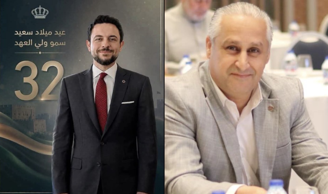 غنيمات يهنيء ولي العهد بعيد ميلاده