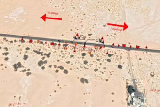 المباشرة بتنفيذ عبارة صندوقية جديدة على الطريق الرئيسي – وادي عربة في غرندل