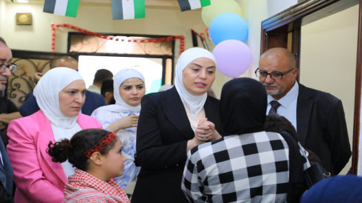 وزيرة التنمية تفتتح وحدة التدخل المبكر في لواء المزار الشمالي