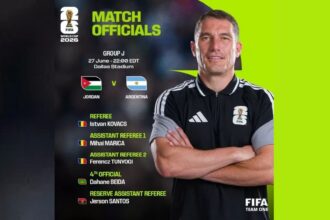 كوفاتش الروماني يدير مواجهة الأردن والأرجنتين في مونديال 2026