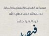 موسى العبادي يرزق بمولود جديد أسماه فيصل