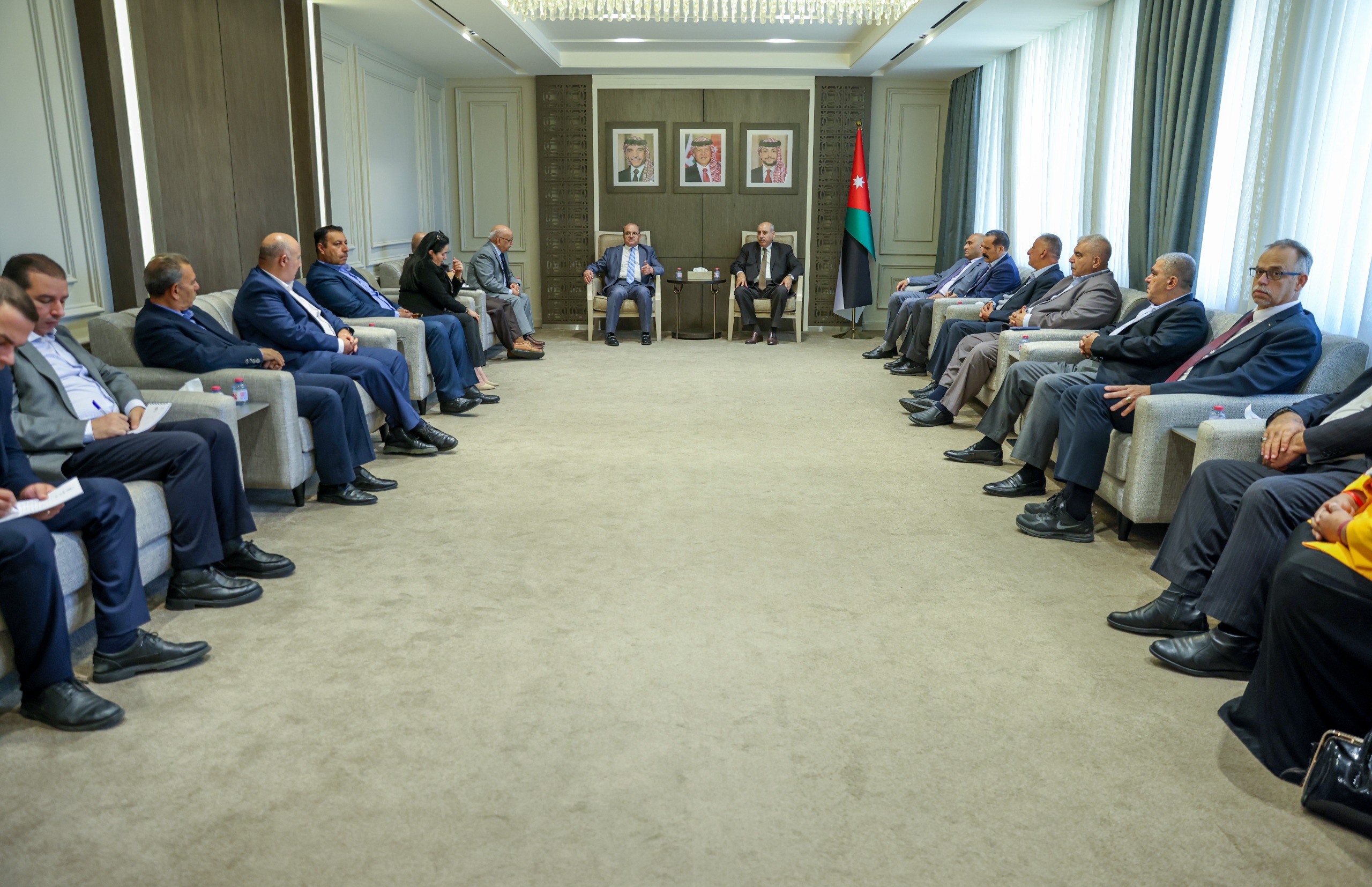 القاضي يلتقي رئيس وأعضاء الهيئة الأردنية للمبادرات الوطنية