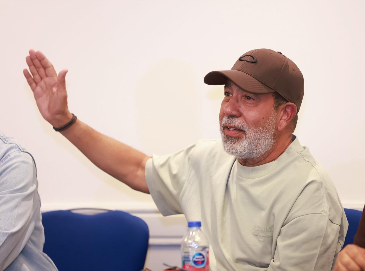 مؤتمر صحفي لفريق مسرحية "أم كلثوم" قبيل عرضها في "جرش"