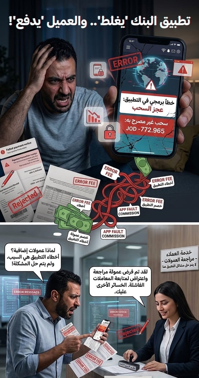 صورة حول : تطبيقات بنكية خارج السيطرة: كيف يتحول "الخلل البرمجي" إلى استنزاف مالي لجيوب المواطنين؟ تطبيقات بنكية خارج السيطرة: كيف يتحول "الخلل البرمجي" إلى استنزاف مالي لجيوب المواطنين؟