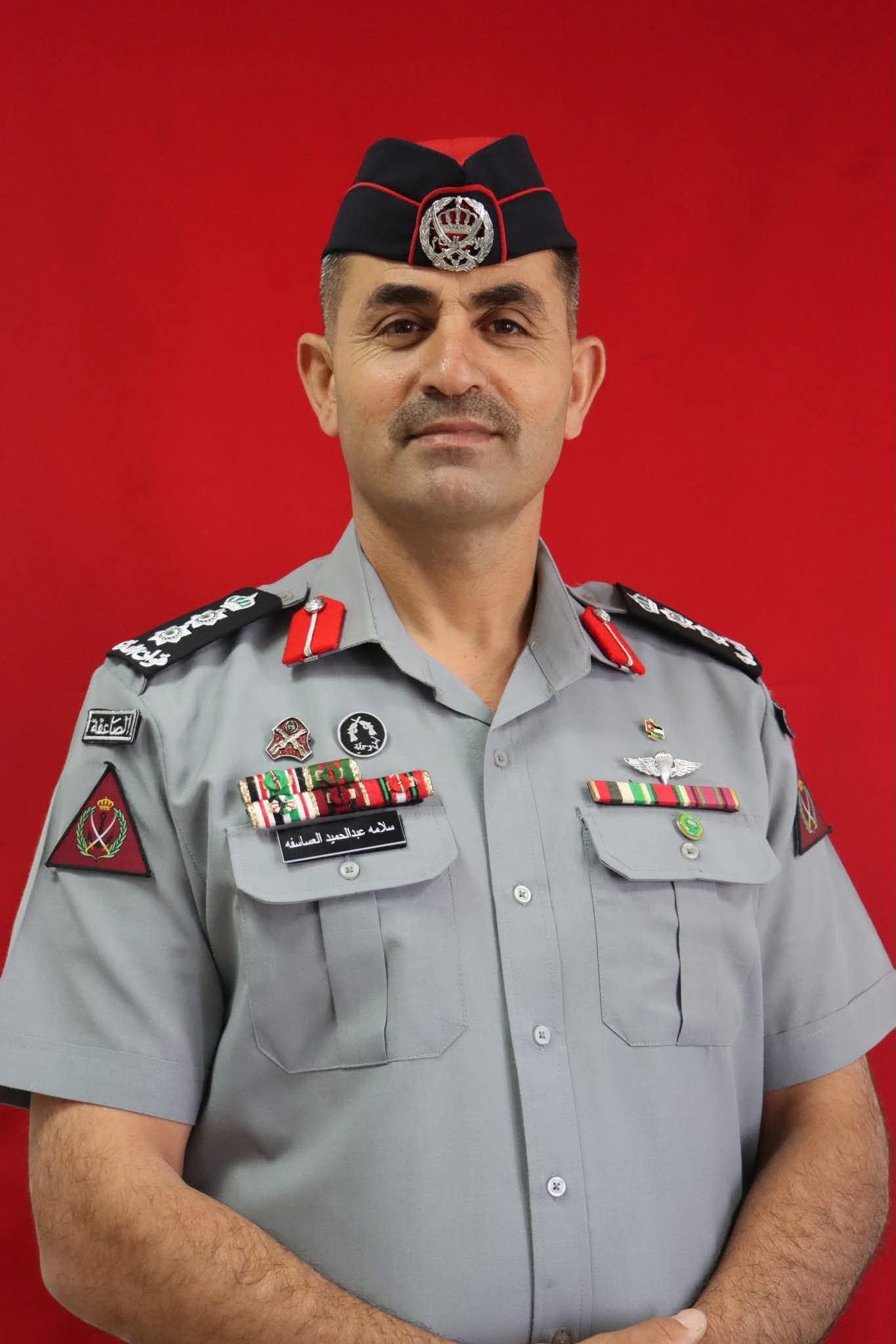 العقيد سلامة العساسفة الحباشنة قائدا لوحدة انضباط الشرطة في مديرية الأمن العام