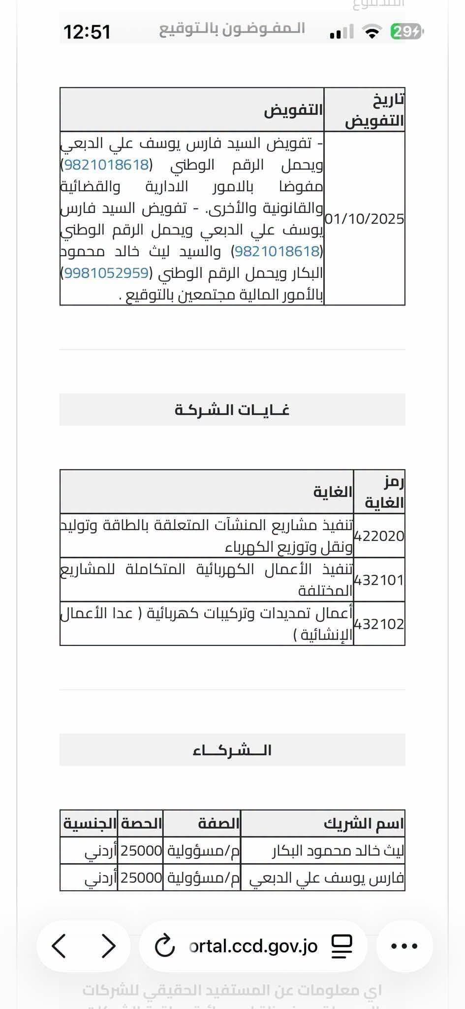 الجنرال : وثائق تثير تساؤلات حول عطاء مرج الحمام المحال لشركة يملكها نجل وزير .. ومطالبات بفتح تحقيق رسمي