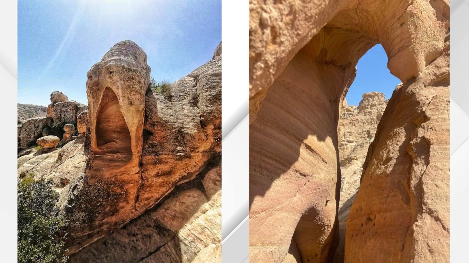 صورة حول : صخور وعر الطفيلة الوردية.. لوحات طبيعية تنحتها الرياح والسيول عبر آلاف السنين صخور وعر الطفيلة الوردية.. لوحات طبيعية تنحتها الرياح والسيول عبر آلاف السنين