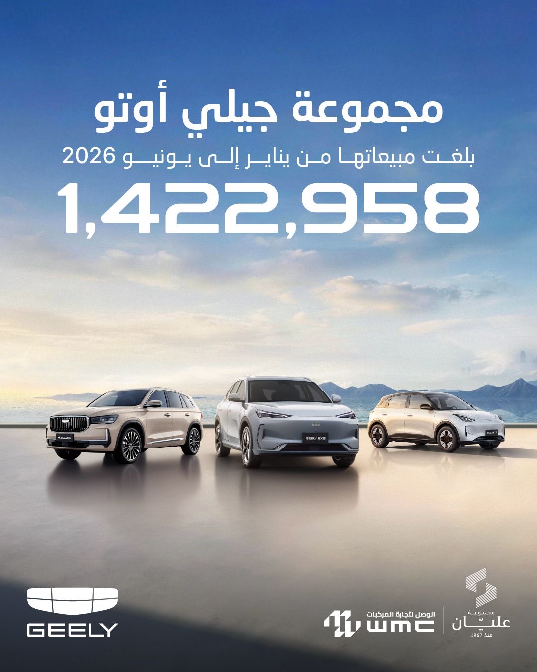 صورة حول : جيلي تواصل تحقيق أرقام قياسية عالمياً في النصف الأول من 2026 جيلي تواصل تحقيق أرقام قياسية عالمياً في النصف الأول من 2026