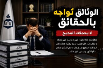 الوثائق تُواجَه بالحقائق لا بحملات المديح