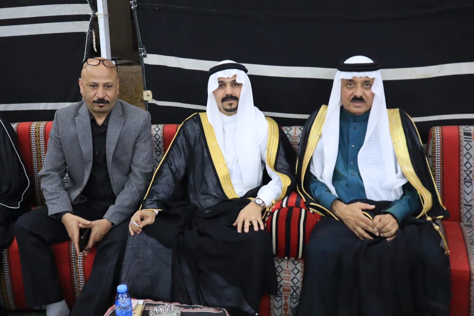 بالصور... المصري والحموري والملكاوي في ضيافة الزميل احمد البدادوة