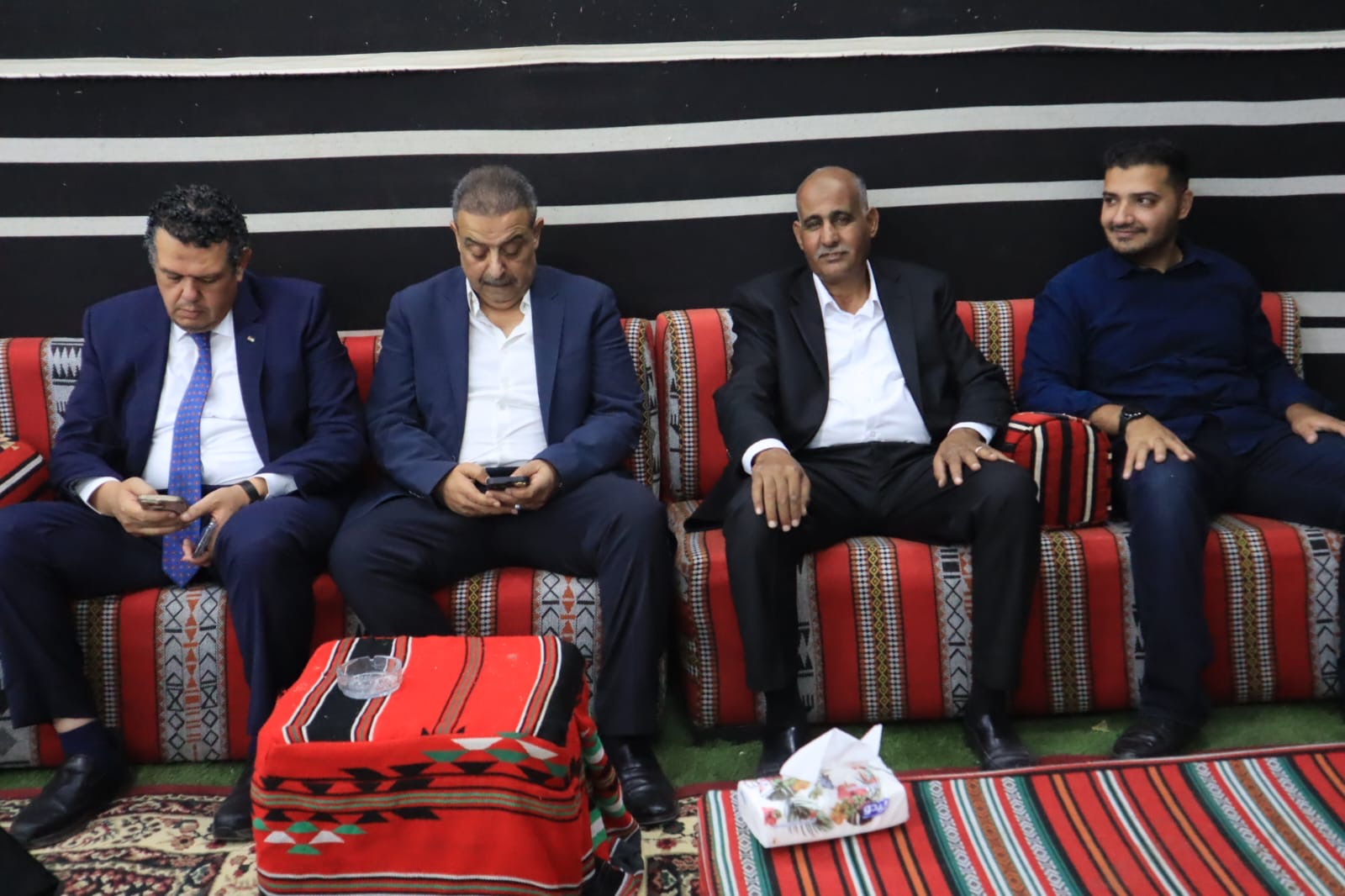بالصور... المصري والحموري والملكاوي في ضيافة الزميل احمد البدادوة