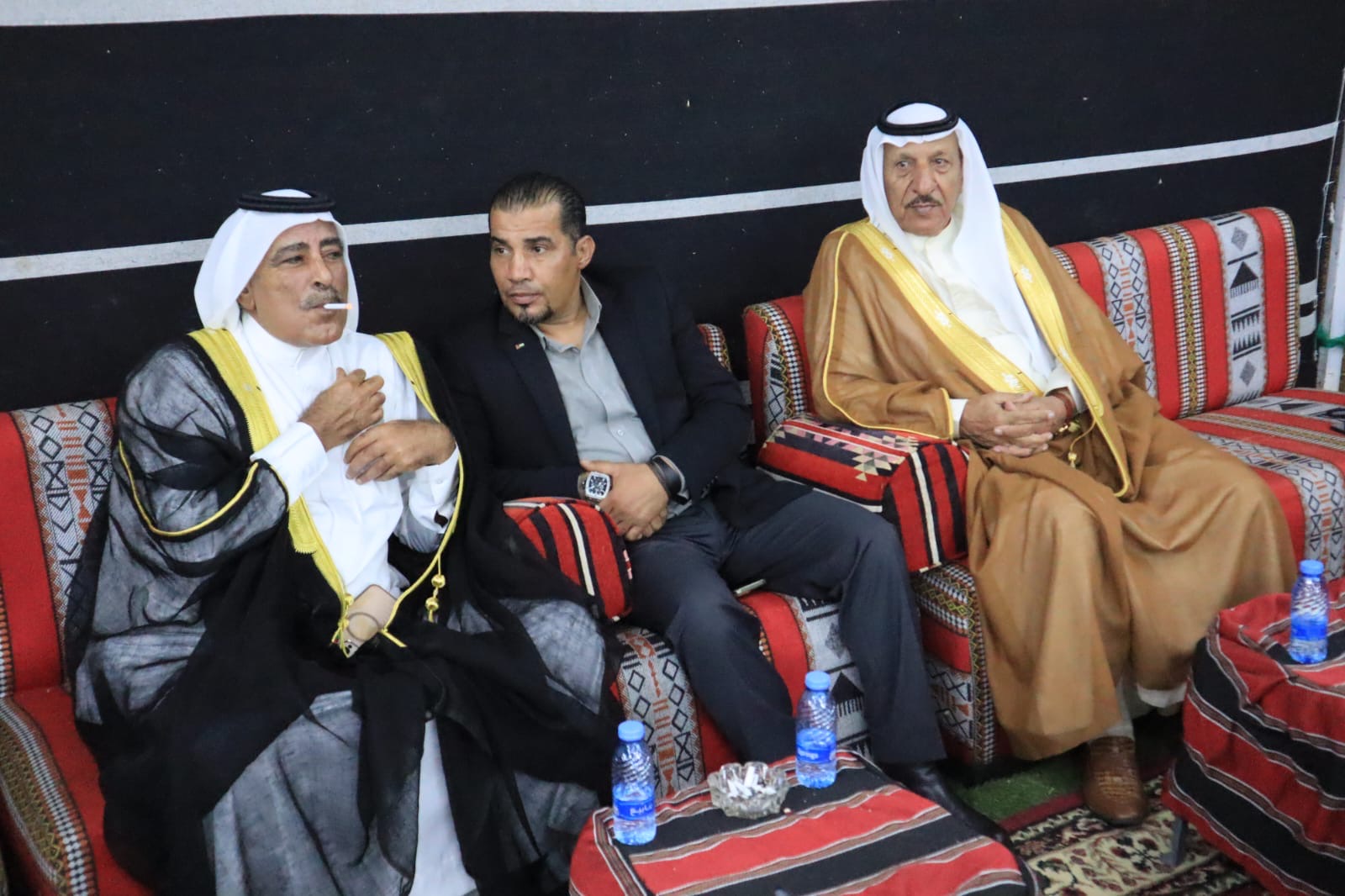 بالصور... المصري والحموري والملكاوي في ضيافة الزميل احمد البدادوة