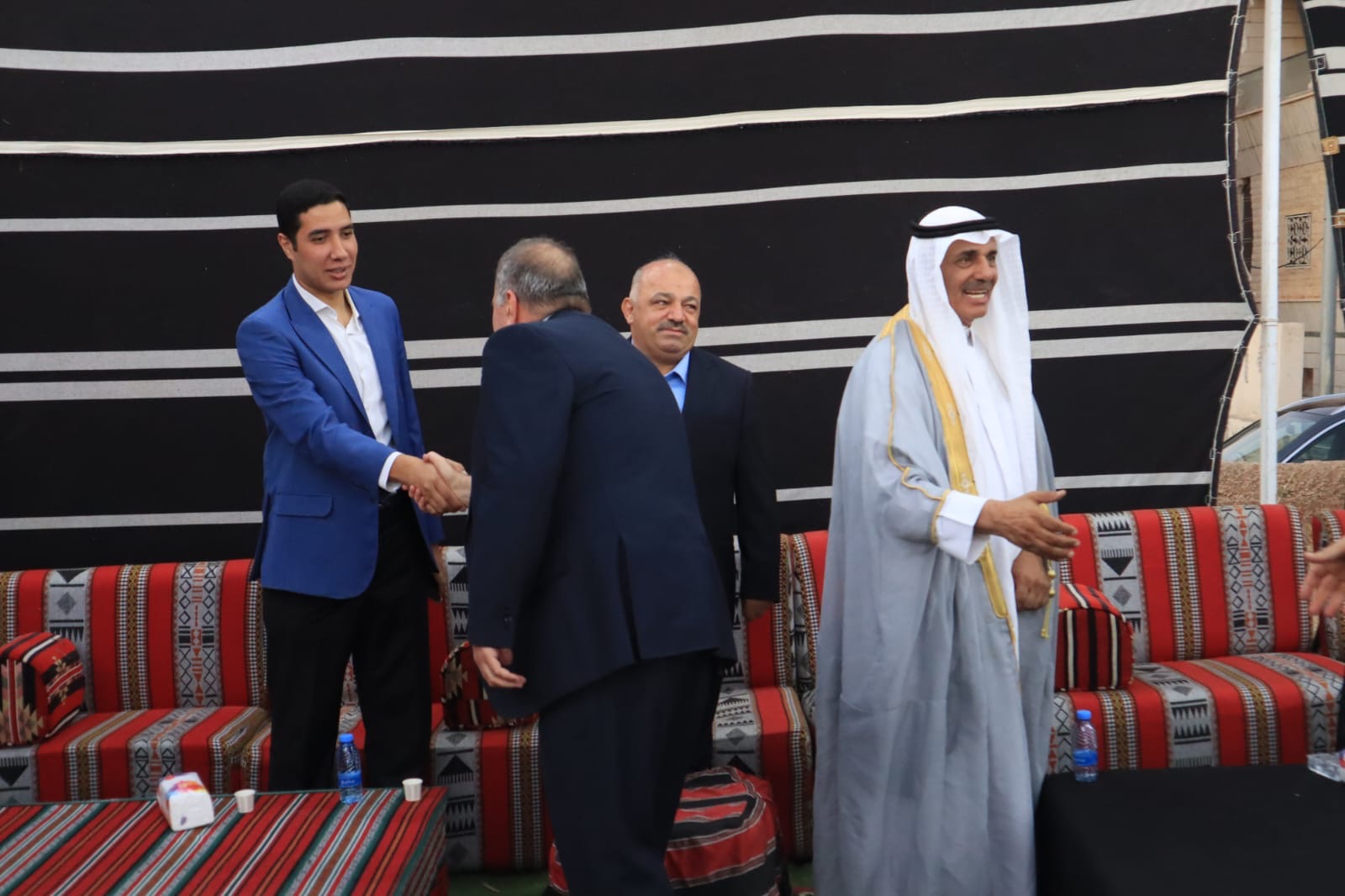 بالصور... المصري والحموري والملكاوي في ضيافة الزميل احمد البدادوة