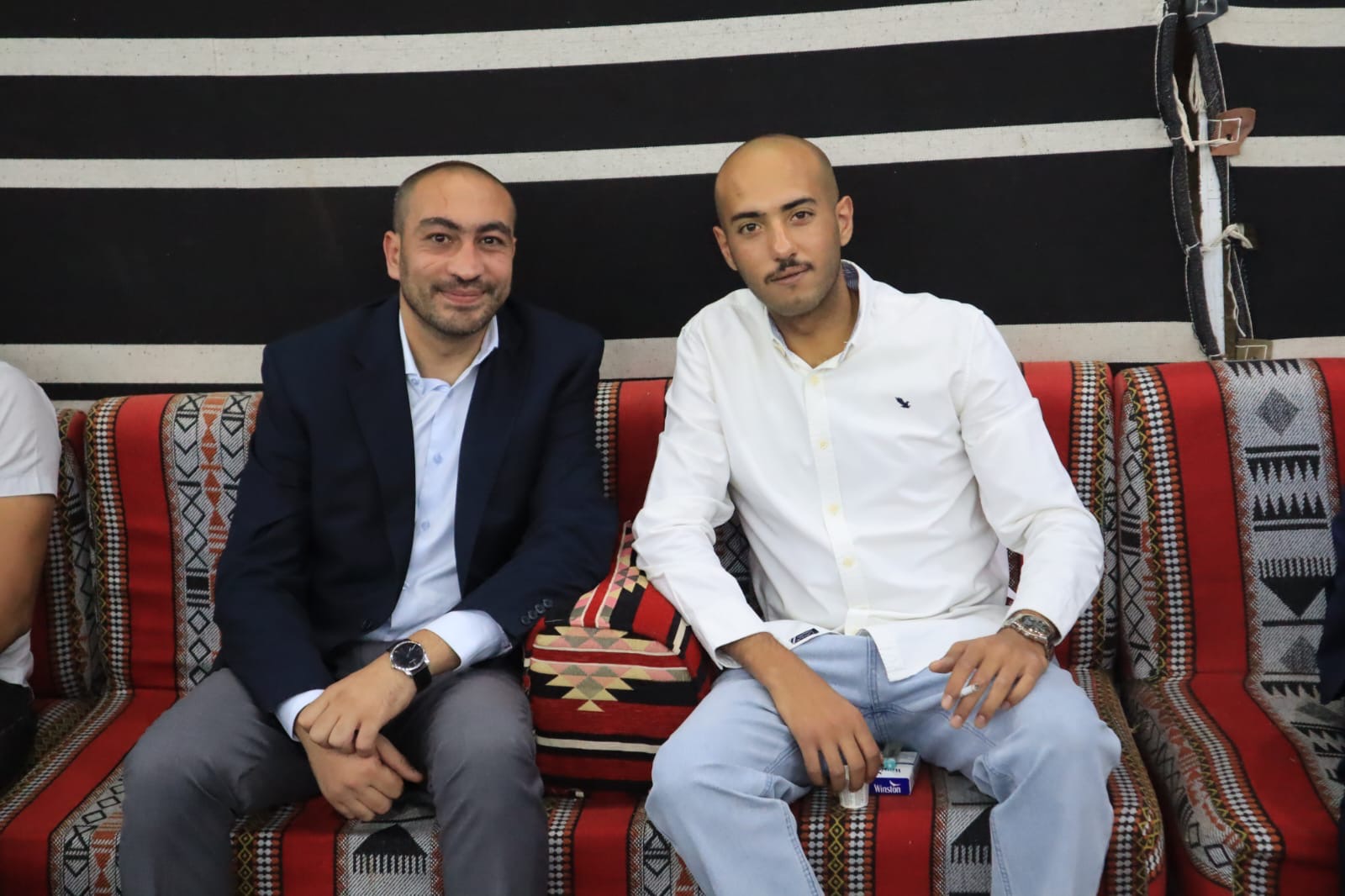 بالصور... المصري والحموري والملكاوي في ضيافة الزميل احمد البدادوة