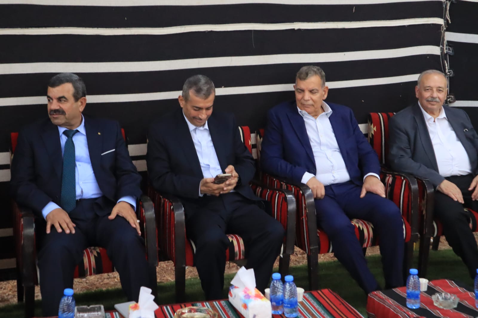 بالصور... المصري والحموري والملكاوي في ضيافة الزميل احمد البدادوة