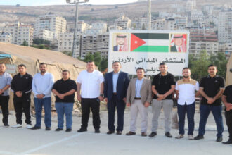 المستشفى الميداني الأردني نابلس/12 يصل إلى أرض المهمة
