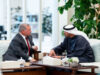 الملك ورئيس دولة الإمارات يعقدان مباحثات في أبوظبي
