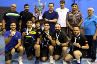 مدينة الحسين للشباب تتوج بلقب كأس الأردن للريشة الطائرة